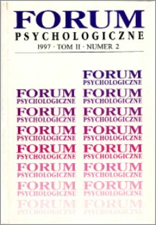 Forum Psychologiczne 1997 T.2 nr 2