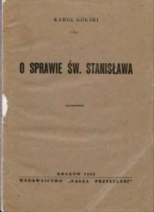 O sprawie św. Stanisława