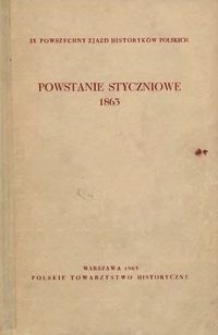 Powstanie styczniowe 1963