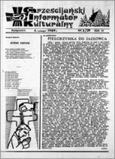 Chrześcijański Informator Kulturalny 1989.02.04 R.4 nr 3 (29)