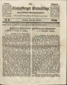 Königsberger Freimüthige Jg 6 nr 6 (14 October 1845)