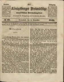 Königsberger Freimüthige Jg 6 nr 17 (8 November1845)