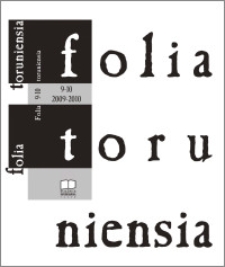 Folia Toruniensia 9-10 (2009-2010)