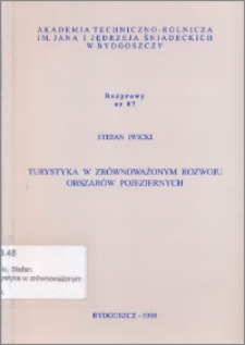 Turystyka w zrównoważonym rozwoju obszarów pojeziernych