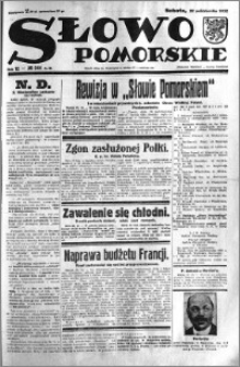 Słowo Pomorskie 1932.10.22 R.12 nr 244