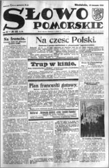 Słowo Pomorskie 1932.11.13 R.12 nr 262