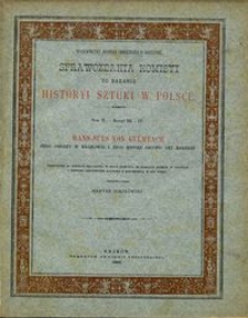 Sprawozdania Komisyi do Badania Historyi Sztuki w Polsce T. 2 z. 3-4 (1883)