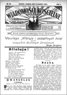 Wiadomości Kościelne : (gazeta kościelna) : dla parafij dekanatu chełmżyńskiego 1933, R. 5, nr 16