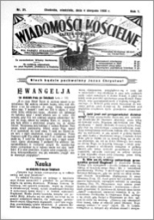 Wiadomości Kościelne : (gazeta kościelna) : dla parafij dekanatu chełmżyńskiego 1935, R. 7, nr 31
