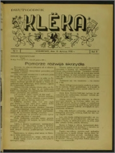 Klëka 1938, R. 2, nr 1