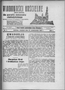 Wiadomości Kościelne : (gazeta kościelna) : dla parafij dekanatu chełmżyńskiego 1929, R. 1, nr 7
