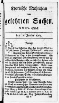 Thornische Nachrichten von Gelehrten Sachen, 1763.06.15 nr 35