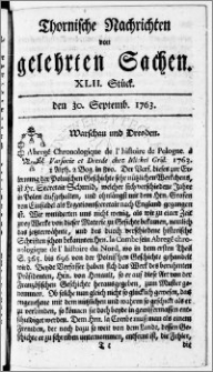 Thornische Nachrichten von Gelehrten Sachen, 1763.09.30 nr 42