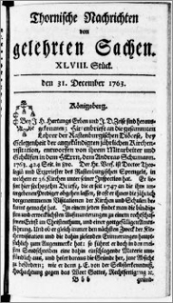 Thornische Nachrichten von Gelehrten Sachen, 1763.12.31 nr 48