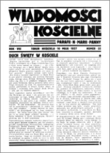 Wiadomości Kościelne : przy kościele N. Marji Panny 1936-1937, R. 8, nr 25