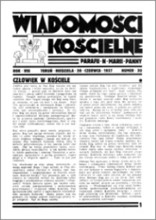 Wiadomości Kościelne : przy kościele N. Marji Panny 1936-1937, R. 8, nr 30