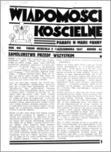 Wiadomości Kościelne : przy kościele N. Marji Panny 1936-1937, R. 8, nr 45