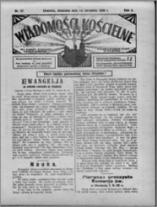 Wiadomości Kościelne : (gazeta kościelna) : dla parafij dekanatu chełmżyńskiego 1930, R. 2, nr 37