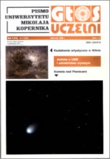 Głos Uczelni : pismo Uniwersytetu Mikołaja Kopernika R. 5=21 nr 4 (1996)