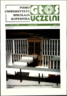 Głos Uczelni : pismo Uniwersytetu Mikołaja Kopernika R. 6=22 nr 6 (1997)