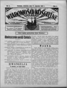 Wiadomości Kościelne : (gazeta kościelna) : dla parafij dekanatu chełmżyńskiego 1931, R. 3, nr 2