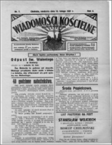 Wiadomości Kościelne : (gazeta kościelna) : dla parafij dekanatu chełmżyńskiego 1931, R. 3, nr 7