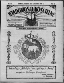 Wiadomości Kościelne : (gazeta kościelna) : dla parafij dekanatu chełmżyńskiego 1931, R. 3, nr 14