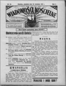 Wiadomości Kościelne : (gazeta kościelna) : dla parafij dekanatu chełmżyńskiego 1931, R. 3, nr 16