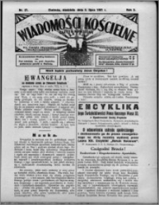 Wiadomości Kościelne : (gazeta kościelna) : dla parafij dekanatu chełmżyńskiego 1931, R. 3, nr 27