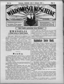 Wiadomości Kościelne : (gazeta kościelna) : dla parafij dekanatu chełmżyńskiego 1931, R. 3, nr 31