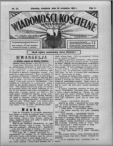 Wiadomości Kościelne : (gazeta kościelna) : dla parafij dekanatu chełmżyńskiego 1931, R. 3, nr 37