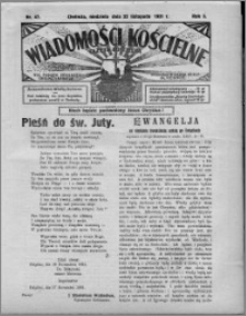 Wiadomości Kościelne : (gazeta kościelna) : dla parafij dekanatu chełmżyńskiego 1931, R. 3, nr 47