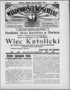 Wiadomości Kościelne : (gazeta kościelna) : dla parafij dekanatu chełmżyńskiego 1931, R. 3, nr 50