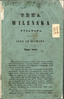 Teka Wileńska : wydawana przez Jana ze Śliwina 1858 nr 3