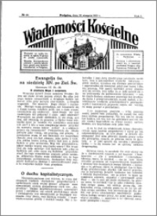 Wiadomości Kościelne : przy kościele w Podgórzu 1930-1931, R. 2, nr 40