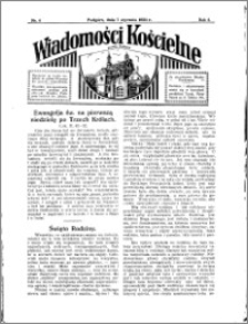 Wiadomości Kościelne : przy kościele w Podgórzu 1933-1934, R. 5, nr 6