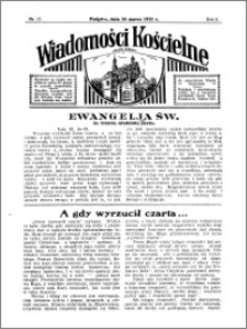 Wiadomości Kościelne : przy kościele w Podgórzu 1934-1935, R. 6, nr 17