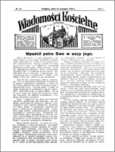 Wiadomości Kościelne : przy kościele w Podgórzu 1934-1935, R. 6, nr 39