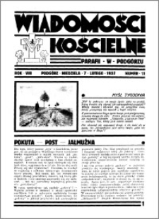 Wiadomości Kościelne : przy kościele w Podgórzu 1936-1937, R. 8, nr 11