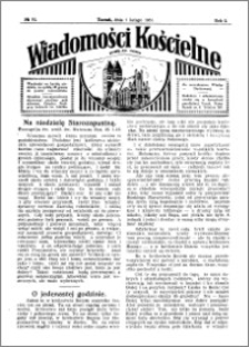 Wiadomości Kościelne : przy kościele św. Jakóba 1930-1931, R. 2, nr 10