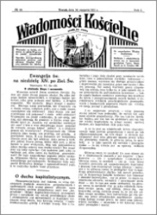 Wiadomości Kościelne : przy kościele św. Jakóba 1930-1931, R. 2, nr 40