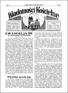 Wiadomości Kościelne : przy kościele św. Jakóba 1934-1935, R. 6, nr 6