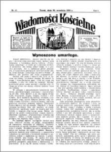 Wiadomości Kościelne : przy kościele św. Jakóba 1934-1935, R. 6, nr 43