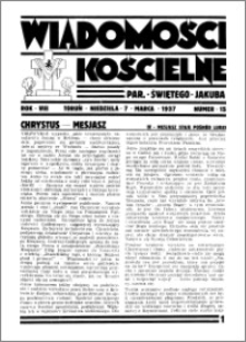 Wiadomości Kościelne : przy kościele św. Jakóba 1936-1937, R. 8, nr 15