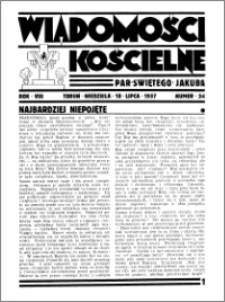 Wiadomości Kościelne : przy kościele św. Jakóba 1936-1937, R. 8, nr 34