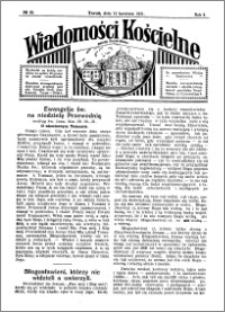 Wiadomości Kościelne : przy kościele Toruń-Mokre 1930-1931, R. 2, nr 20