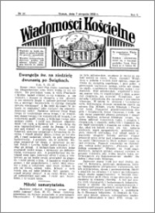 Wiadomości Kościelne : przy kościele Toruń-Mokre 1931-1932, R. 3, nr 37