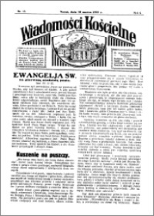 Wiadomości Kościelne : przy kościele Toruń-Mokre 1934-1935, R. 6, nr 15