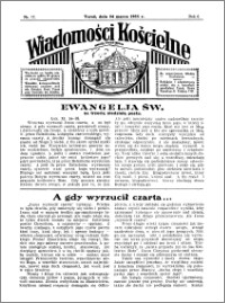 Wiadomości Kościelne : przy kościele Toruń-Mokre 1934-1935, R. 6, nr 17