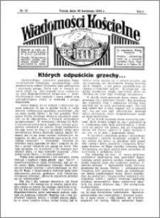 Wiadomości Kościelne : przy kościele Toruń-Mokre 1934-1935, R. 6, nr 22